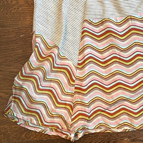 A Common Thread Multi-Colour boho scoop neck silk tank top tunic-Small - Picture 9 of 11